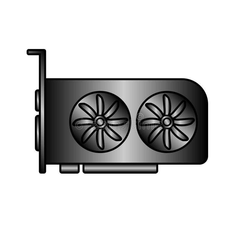 Graphic card icon stock vector. Illustration of graphic 271491092