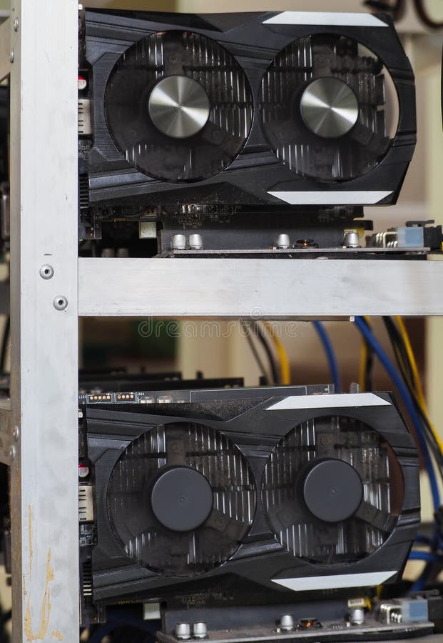 Graphic Card Used for Mining Stock Image Image of closeup, bank 133842633