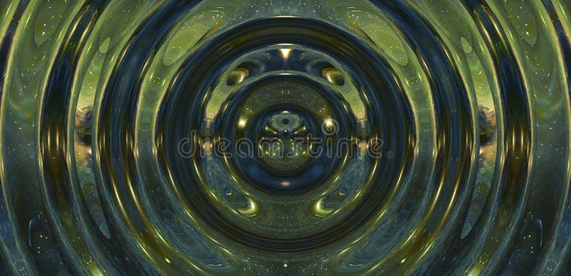 Graphic concept of music in space, cosmic sound waves, computer design, music concept. vector illustration