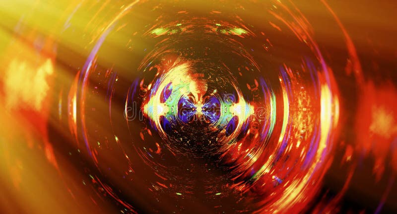 Graphic concept of music in space, cosmic sound waves, computer design, music concept. vector illustration