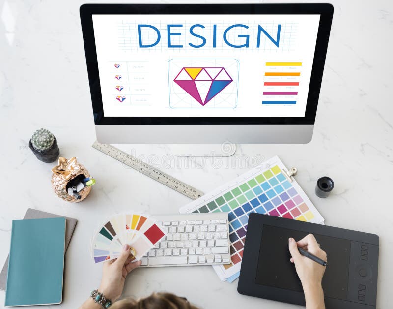 Graphic Design Creative Imagination Concept stock photo