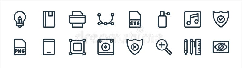 Download Graphic Design Line Icons. Linear Set. Quality Vector Line ...