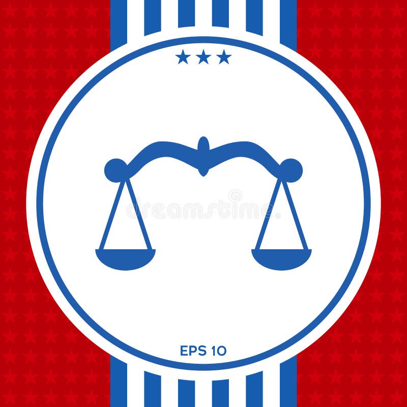 Scales symbol, Icon stock vector. Illustration of comparison 107856770