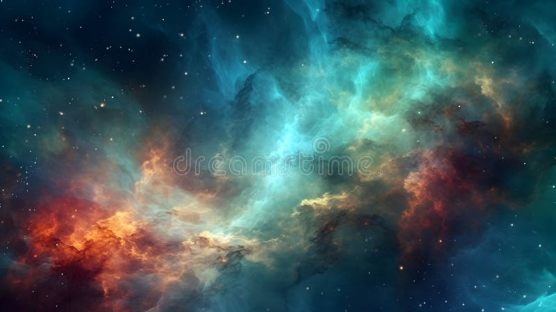 This graphic features an abstract, multicolored background that resembles colorful clouds or smoke. The colorful blotches and shapes merge together, creating a sense of flow and movement. This background is a perfect choice for digital media projects such as websites, presentations, advertisements, album covers, and many others. Generative ai.
