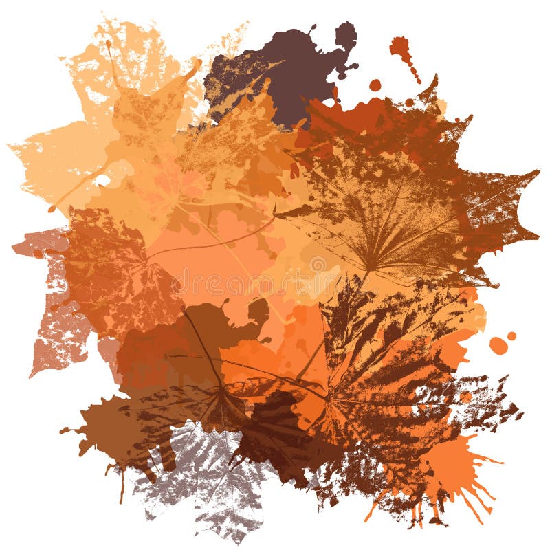 Graphic illustration with autumn background stock illustration Graphic illustration with autumn background stock illustration