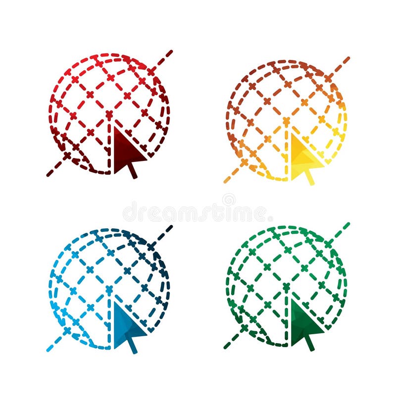 Graphic Internet icons on white background. isolated Internet icons. eps8. royalty free illustration