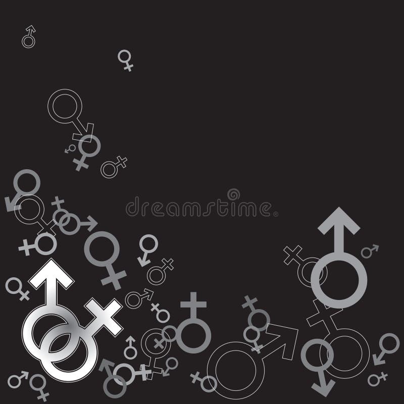 Graphic Male And Female Symbol / Sign royalty free stock photography