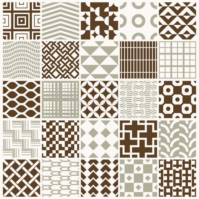 Premium Vector  Graphic ornamental tiles collection, set of monochrome  vector repeated patterns. vintage art abstract textures can be used as  wallpapers.