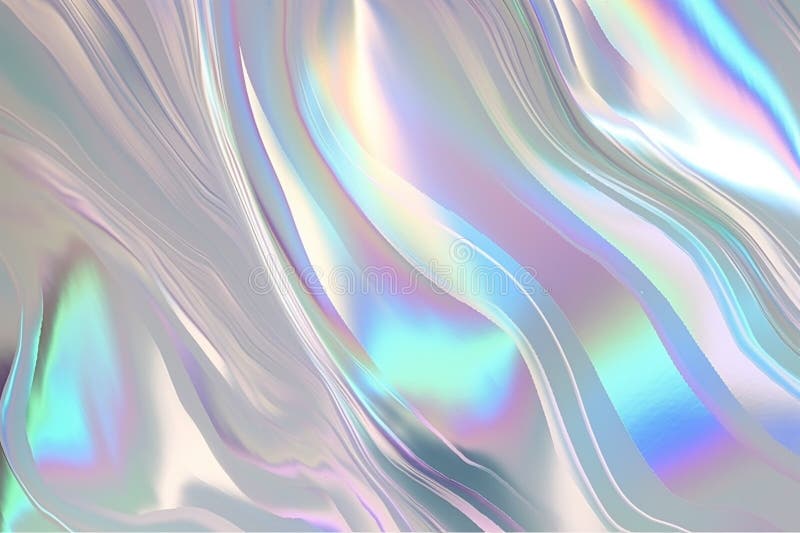 Silver Colorful Holographic Texture Foil Background. Generative AI Stock  Illustration - Illustration of rainbow, classic: 293885999