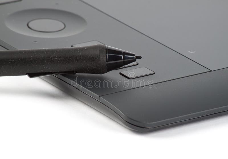 Graphic Tablet with Pen for Illustrators and Designers Stock Image