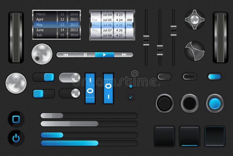Graphic User Interface for iphone,ipad,android royalty free illustration
