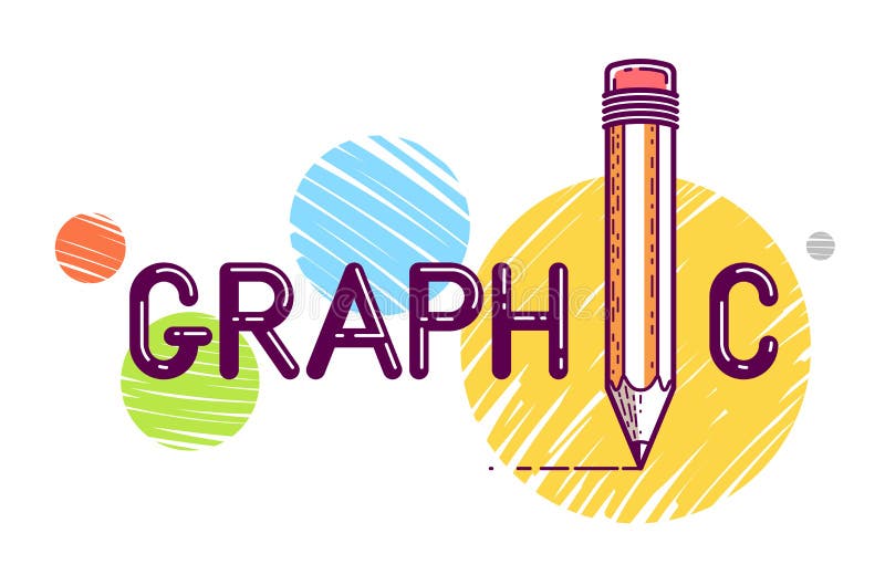 Graphic Word with Pencil instead of Letter I, Designer and Artist ...