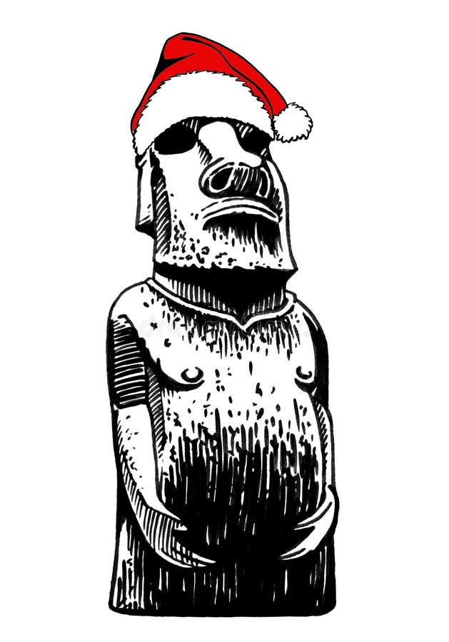 Moai vector flat icon. Isolated Moai statue emoji illustration