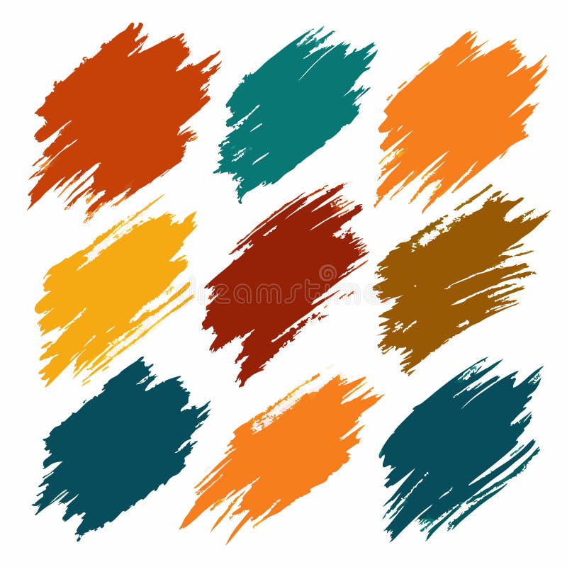 Graphics of spots of various shapes and sizes on an isolated background vector illustration