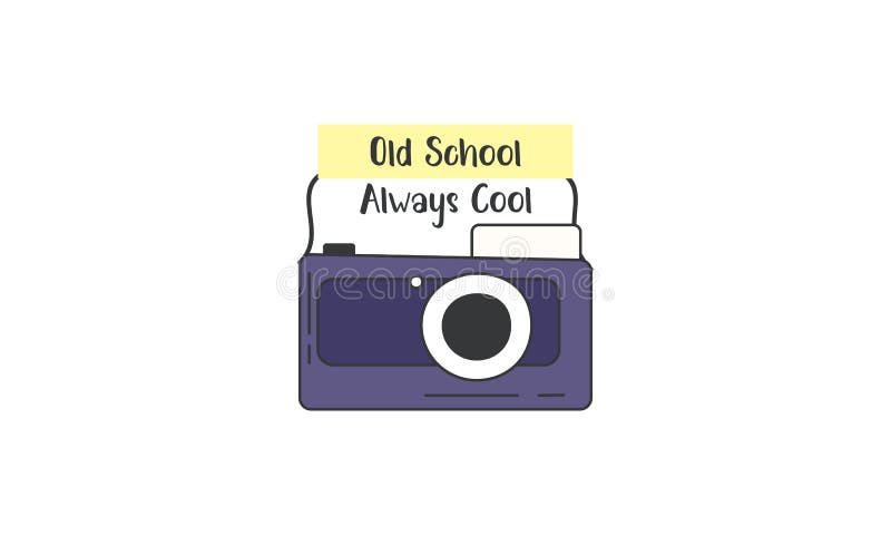 Retro Vintage Logotype of Old Camera Logo Graphic Editorial Image