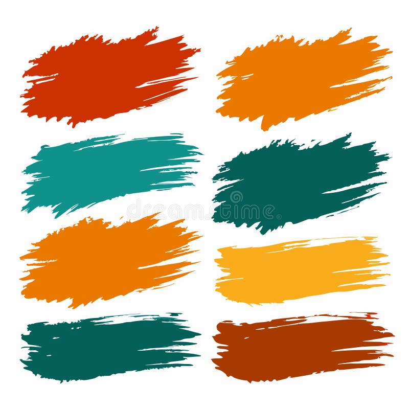 Graphics of spots of various shapes and sizes on an isolated background vector illustration