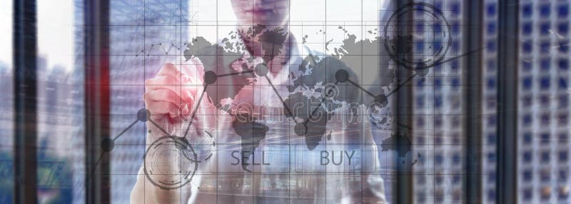 Graphiques financiers de diagramme de participation de forex Concept d'affaires et de technologie image stock Graphiques financiers de diagramme de participation de forex Concept d'affaires et de technologie image stock