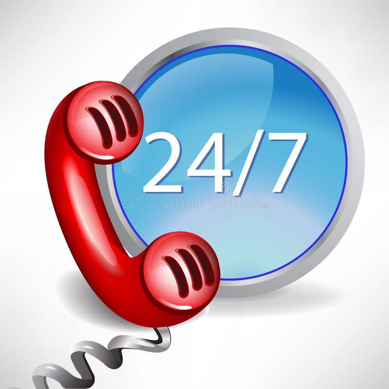 Graphisme de centre d'attention téléphonique de support à la clientèle illustration stock