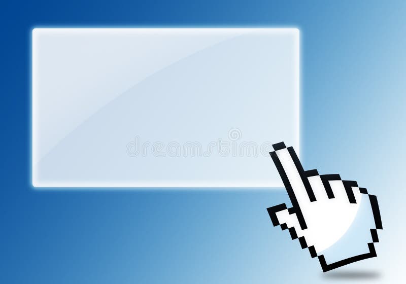 Graphisme de clic de main illustration libre de droits Graphisme de clic de main illustration libre de droits