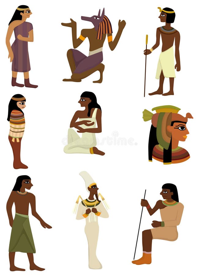 Graphisme de pharaon de dessin animé illustration stock Graphisme de pharaon de dessin animé illustration stock