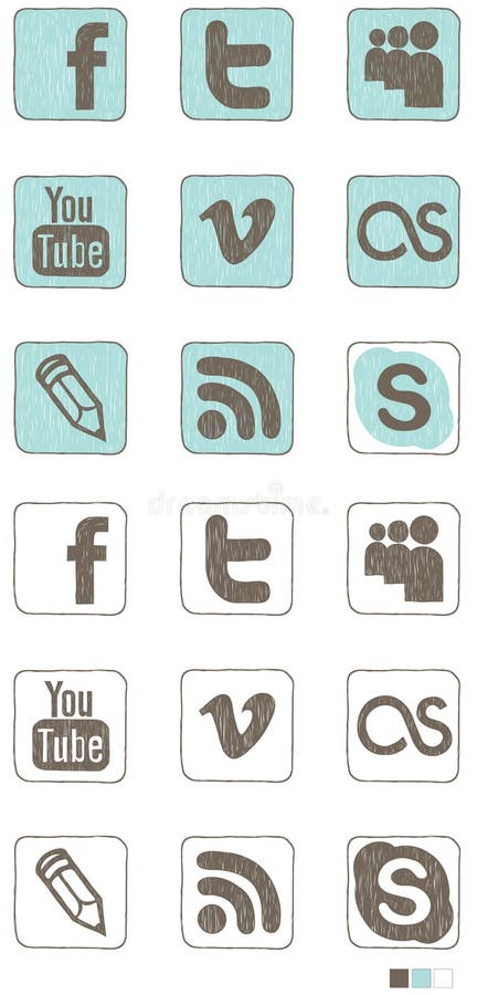 Graphisme social de medias illustration libre de droits Graphisme social de medias illustration libre de droits