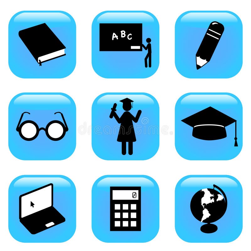 Ensemble de vecteur de graphismes d'éducation