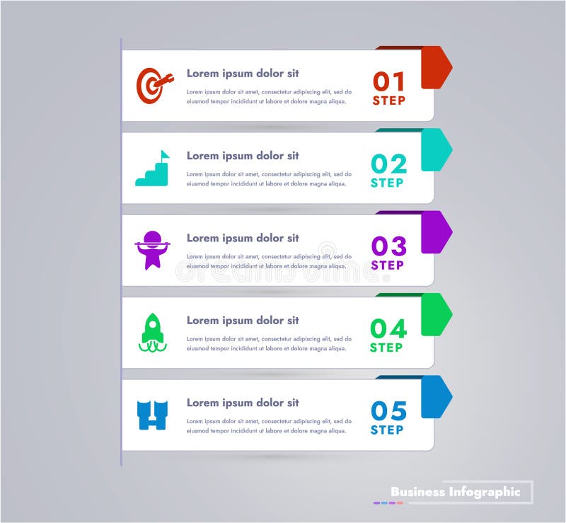 Graphs and charts: visualization of information. This infographic image features a modern and minimalistic design that illustrates an information process or sequence of events in a business. For presentations, websites or brochures