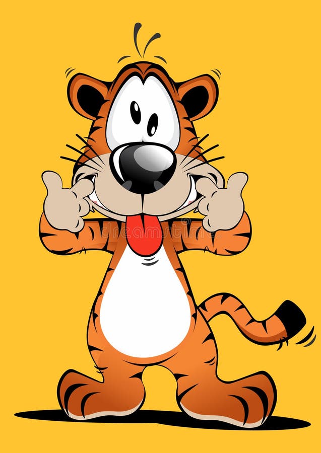 Grappig Tiger Cartoon