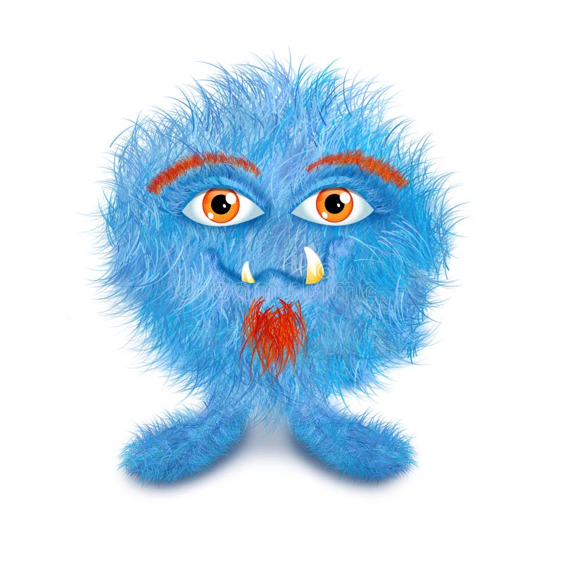 Grappige bontmonsterbal vector illustratie