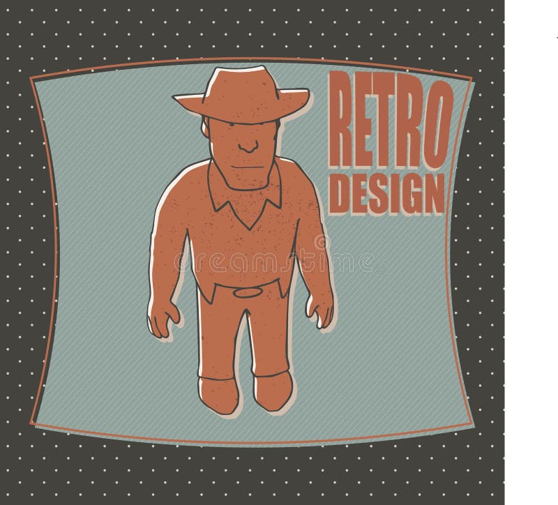 Grappige cowboy vectorillustratie stock illustratie Grappige cowboy vectorillustratie stock illustratie