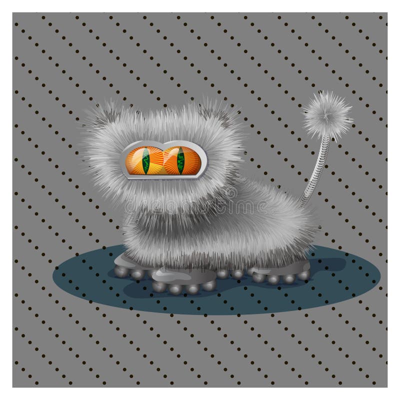 Grappige robot vector illustratie