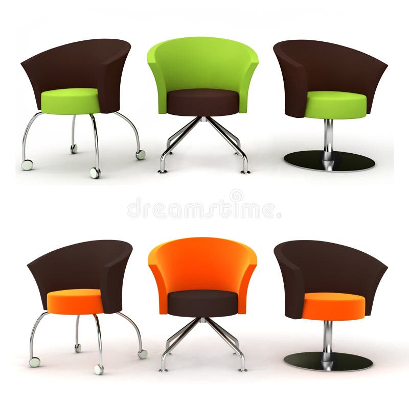 leven hamer Aanbod Grappige stoelen stock illustratie. Illustration of comfort - 4768806