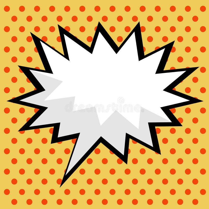 Comic spraakwolk royalty-vrije illustratie