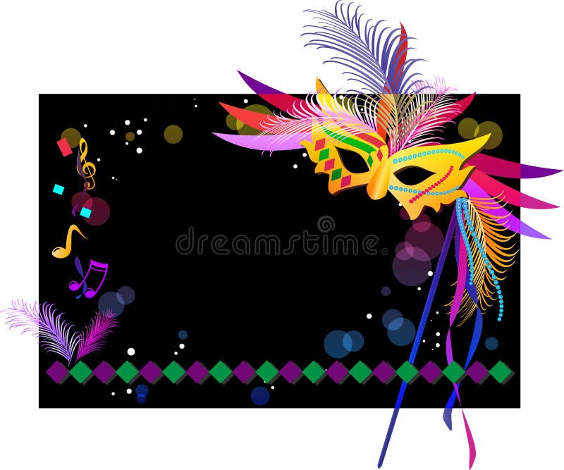 Mardi Gras mask on a festive background. Mardi Gras mask on a festive background