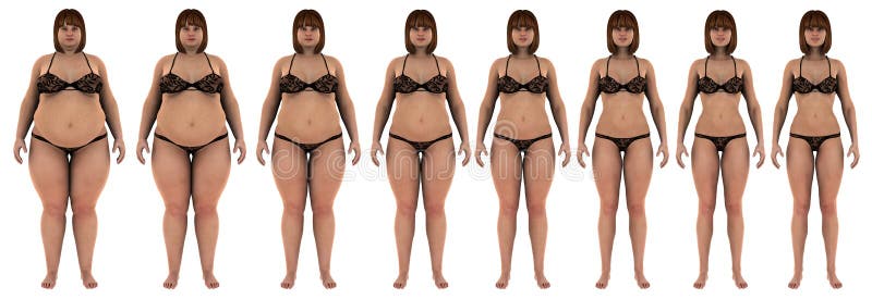 8 steps of a Fat overweight woman losing her weight as she becomes thin, fit girl. Wearing a bikini, white girl. 8 steps of a Fat overweight woman losing her weight as she becomes thin, fit girl. Wearing a bikini, white girl.