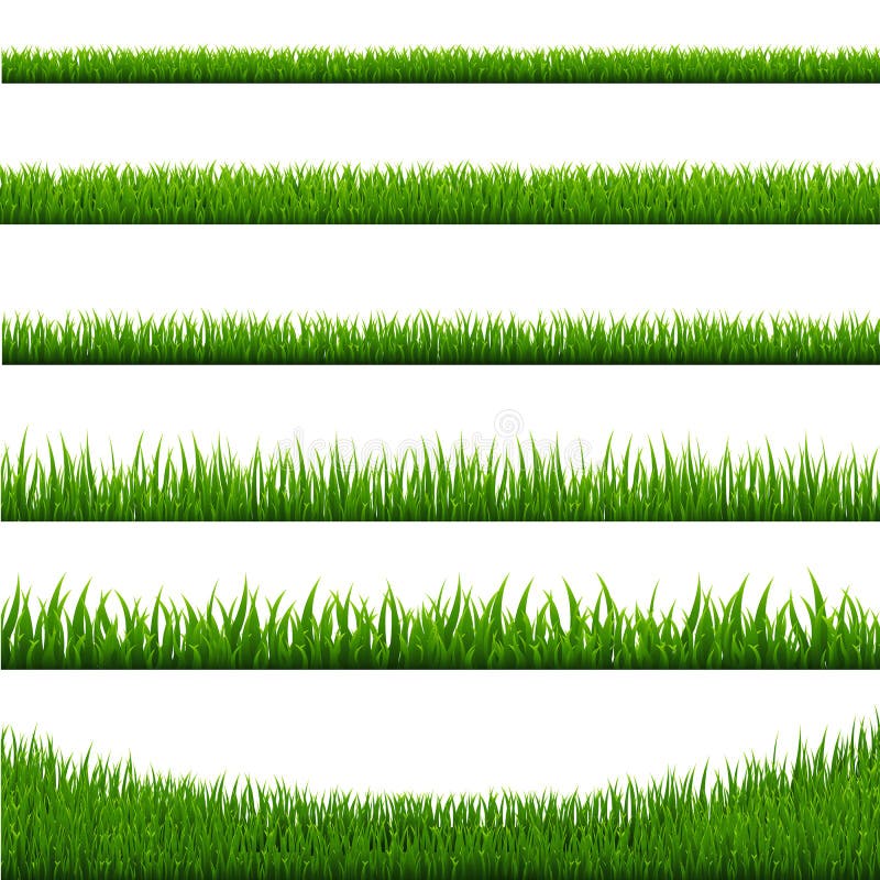 Grass Borders Set stock illustration Grass Borders Set stock illustration