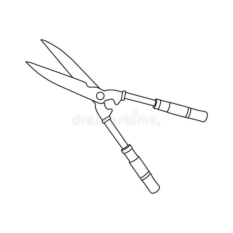 Grass clipper icon stock vector. Illustration of curve 291685648