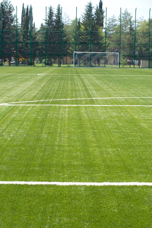 Grass field for soccer stock image. Image of curve, soccer 5698857