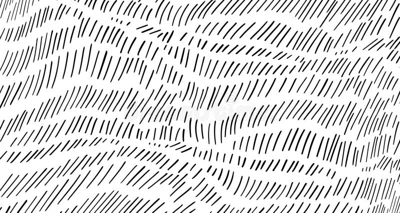 Grass on ground drawing background, line mosaic pattern, landscape design texture vector illustration