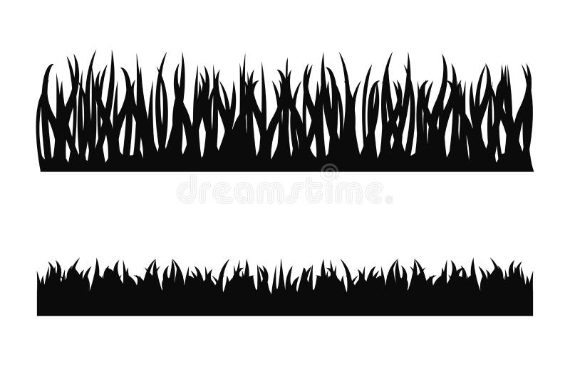 Grass silhouette vector stock illustration Grass silhouette vector stock illustration
