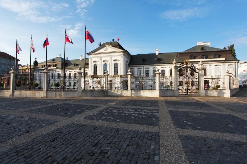 Pałac Grassalkovichów w Bratysławie, Słowacja zdjęcia royalty free