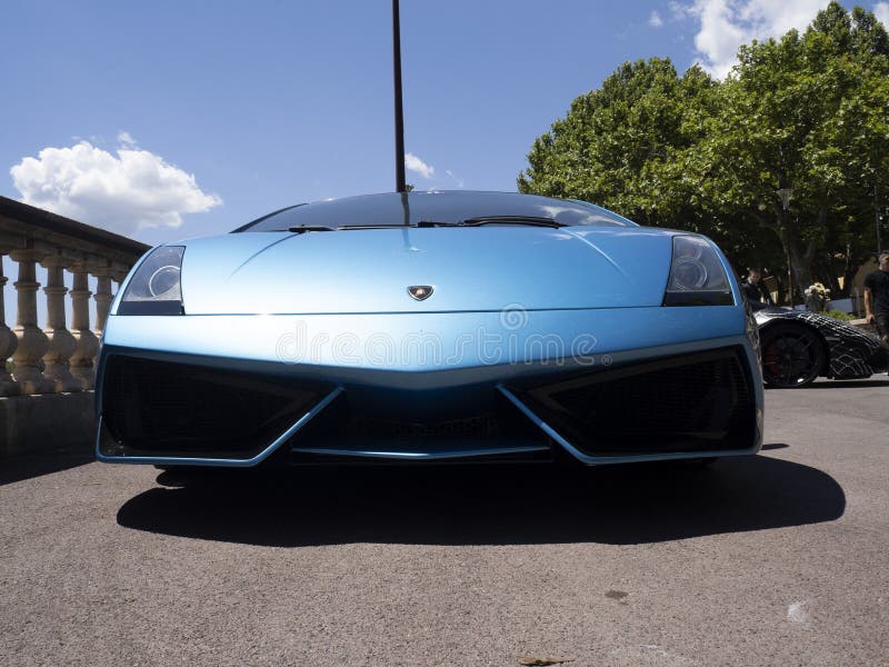 GRASSE, FRANCE - JUNE 25 2022 - the Lamborghini Bull Run Editorial