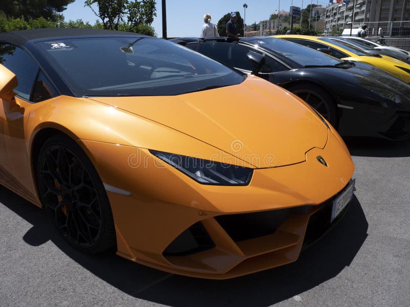 GRASSE, FRANCE - JUNE 25 2022 - the Lamborghini Bull Run Editorial