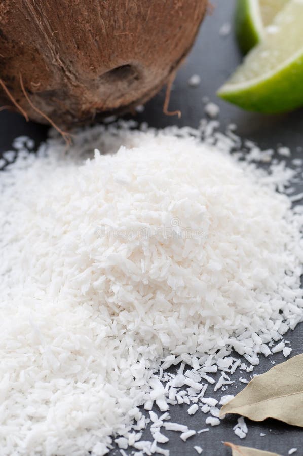 Grated Coconut Palm Sap Sugar or Gula Melaka Stock Photo Image of