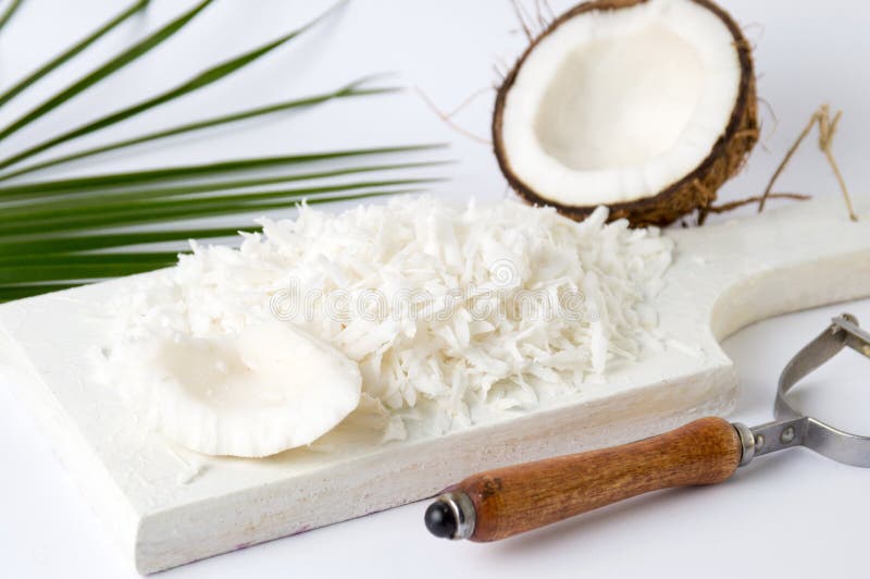 Grated Coconut Palm Sap Sugar Or Gula Melaka Stock Photo Image of