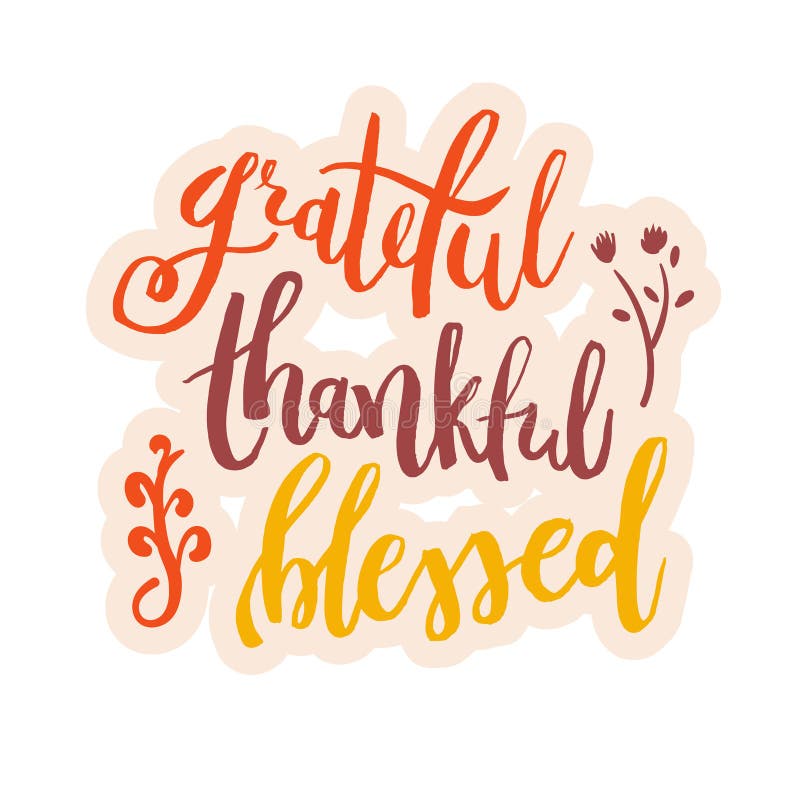 Grateful Thankful Blessed - Inspirationnel happy Thanksgiving journée de l'Action de grâce citer des affiches, des t-shirts, des