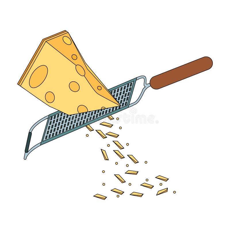 Grater and cheese design stock vector. Illustration of lunch 160265864