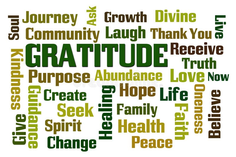 Gratitude stock illustration Gratitude stock illustration