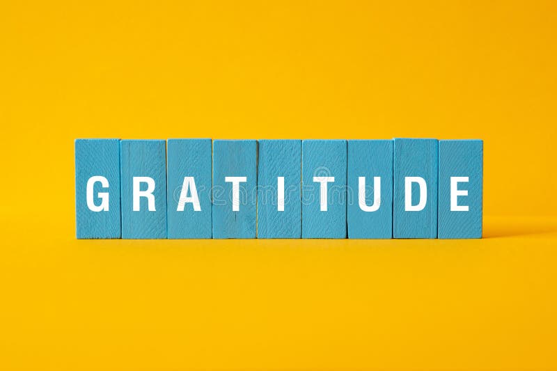 Gratitude - word concept on building blocks,text. Word thrive stock images, royalty-free photos and pictures