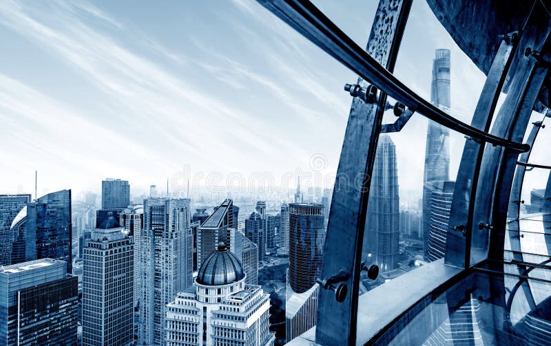Grattacielo a Shanghai, Cina immagini stock libere da diritti Grattacielo a Shanghai, Cina immagini stock libere da diritti
